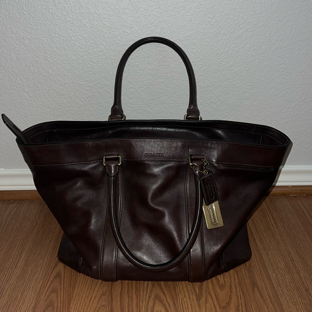 COACH BLEECKER WEEKEND TOTE TRAVEL BAG 70487 in FAWN